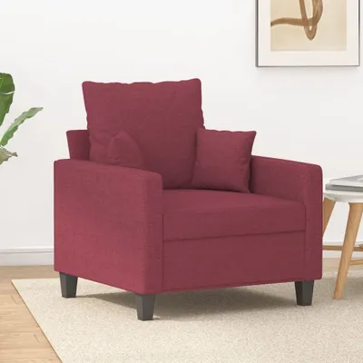 Produktbild von Cloris Designermöbel Sessel Weinrot 60 cm Stoff 2024 Neu