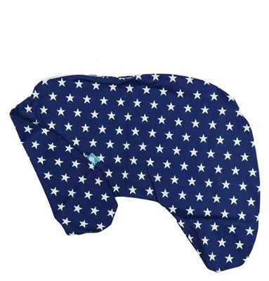Produktbild von BabyUniverse Stillkissenbezug, klein, 100 % Baumwolle - Marineblau mit Sternen