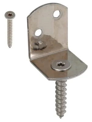 Image de Alberts 843830 Support de clôture tressé en L, acier inoxydable, hauteur totale 83 mm, jeu de 80 pièces