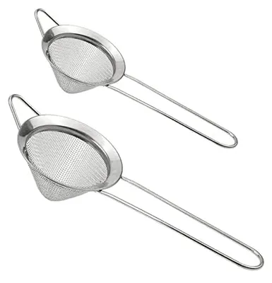 Cocktail-Feinsieb 2er Set, Edelstahl, konisch, 2 Größen