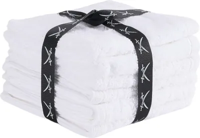 Produktbild von Sansibar 4er Set Seiftücher, Gästetücher, 30x30 cm, 100% Baumwolle, weiß