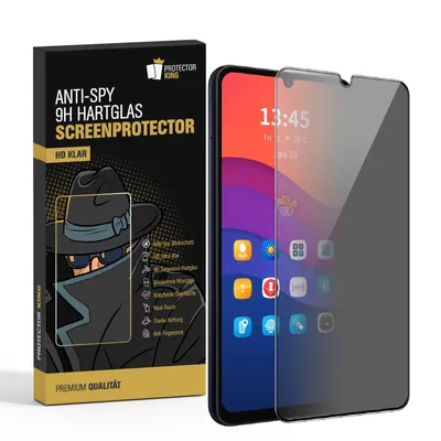 Produktbild von 1x ANTI-SPY 9H Panzerglas für Samsung Galaxy A15 Blickschutz echtes Tempered Panzerhartglas Displayschutz Schutzglas Panzerfolie Schutzfolie