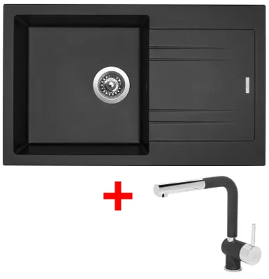 Obrázek produktu pro Sinks LINEA 780 Metalblack + Mix 3 P GR