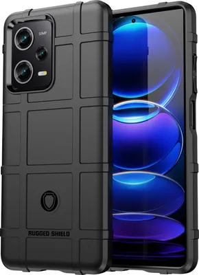 Produktbild von Mobigear Rugged Shield  POCO X5 Hülle Flexibles TPU Backcover Stoßfest - Schwarz