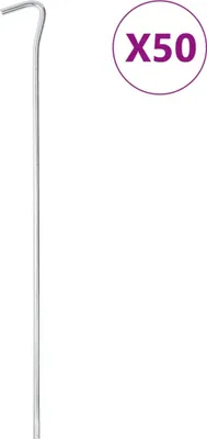 Obrázek produktu pro Stanové kolíky 50 ks 30 cm Ø 5 mm pozinkovaná ocel