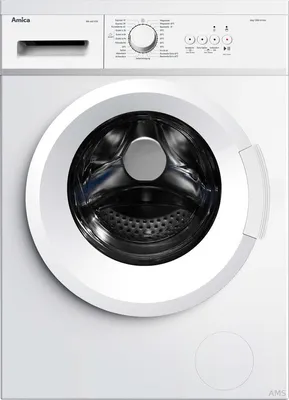 Produktbild von Amica WA 462 020 Freistehende Waschmaschine, Frontlader, Weiß, , Schleuder, 1000 U/min, 6 kg Fassungsvermögen, 74 kWh/100 Zyklen, 43 Liter/Zyklus, 54 dB Waschlautstärke, 59,5 cm Breite, Startzeitvorwahl