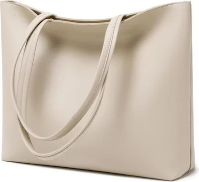 Produktbild von Damen Henkeltasche Kunstleder Tote Shopper Bag 36 x 11 x 30 cm, Schwarz