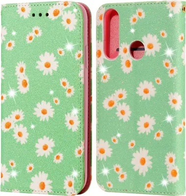 Produktbild von König Design Hülle kompatibel mit Huawei Y6p Kunstleder Handyhülle - Handy Case Grün