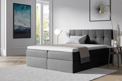 Obrázok produktu pre Čalúnená posteľ s úložným priestorom 120x200 RECIVIO - sivá
