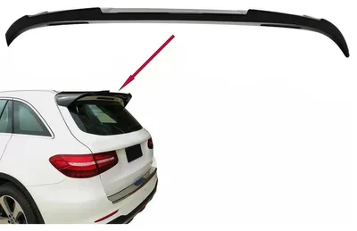 Productafbeelding van Achterspoiler, vleugelspoiler, spoiler voor Mercedes GLC X253 SUV, bouwjaar 2015 en later, in pianozwart.