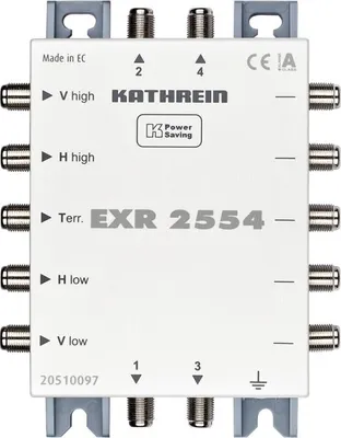 Obrázek produktu pro KATHREIN Multischalter 5/4 1xTerr. 4xSat-Eing. kaskadierb. EXR 2554