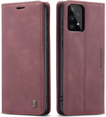 Image de Galaxy A33 5G Case, RetroPolyuréthaneLeather Case with Stand Function for Samsung Galaxy A33 5G red