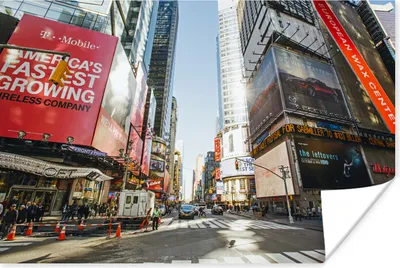 Produktbild von MuchoWow® Poster New York - Broadway - Times Square 60x40 cm - Schlafzimmerdekoration