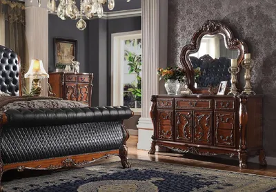 Immagine prodotto di Cassettiera con specchio Nobile cassettiera buffet barocco rococò legno nuovo credenza