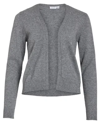 Zdjęcie produktu dla Vila Damen Viril Short L/S Cardigan z dzianiny, krótki rękaw, kolor: szary melanż, rozmiar: X