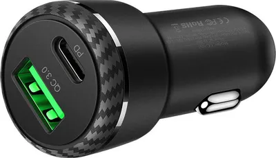 Immagine prodotto di Mcdodo CC-5970 Caricabatteria da auto, USB + USB-C 38W (nero)