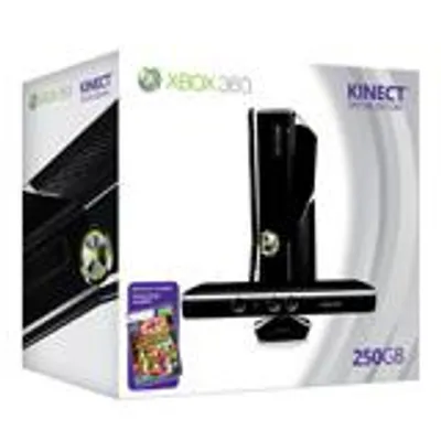 Produktbild von Microsoft Xbox 360 Slim 250GB + Kinect Adventures + Kinect, Xbox 360, 512 MB, DDR3, DVD, 250 GB, 10, 100 Mbit/Sek