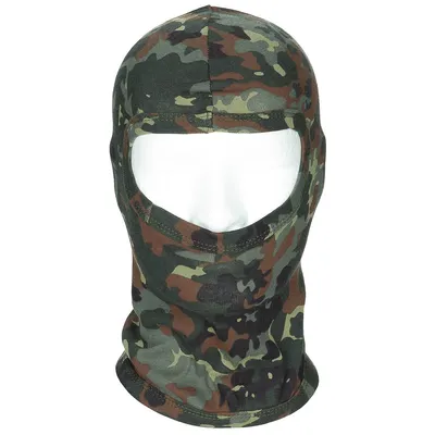 Produktbild von MFH Balaclava, 1-Loch, dünn, 100 % Baumwolle, flecktarn