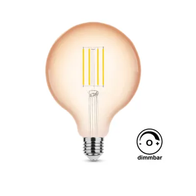 Produktbild von 4W Dimmbar LED Filament Nostalgie Retro Design Leuchtmittel Lampe G125 warmweiß