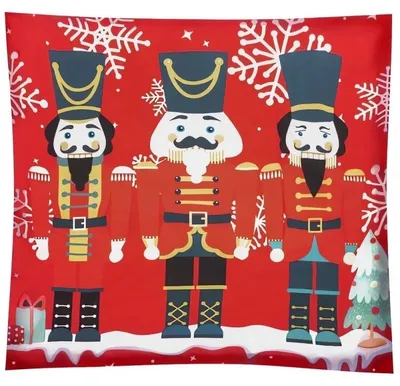 Produktbild von Ruhhy 22313 Weihnachts-Kissenbezug 40 x 40 cm, rot