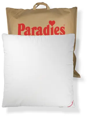 Produktbild von Paradies 3-Kammer Daunenkissen 80x80 cm "Abbie fest"