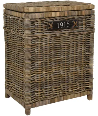 Image de Panier à linge CESTO en rotin naturel 50 x 35 x 66 cm