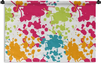 Produktbild von MuchoWow® Wandteppich Wandbehang Muster - Farbe - Regenbogen 60x40 cm Tapisserie Dekoration Wandtuch - Wanddekorationen