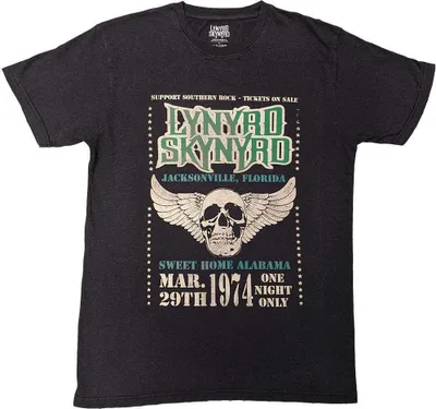 Produktbild von Lynyrd Skynyrd - T-Shirt für Herren/Damen Uni RO11054 (L) (Schwarz)