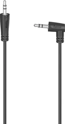 Image de Hama Câble audio, prise jack 3,5 mm 90° - prise jack 3,5 mm, stéréo, 1,5 m