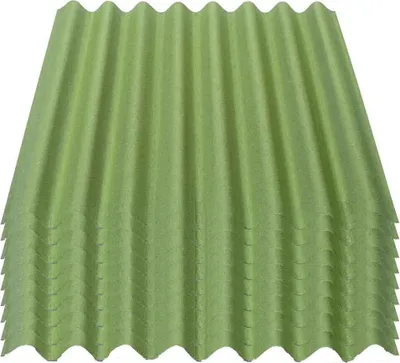 Produktbild von Onduline Easyline Dachplatte Wandplatte Bitumenwellplatten Wellplatte 9x0,76m²  - grün