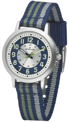 Produktbild von ATRIUM Kinder-Armbanduhr Analog Quarz Jungen Nylon A50-11 dunkelblau