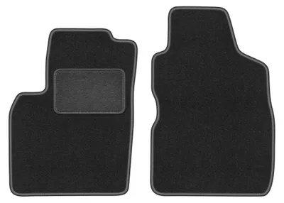 Image de Tapis avant en moquette pour Fiat Panda II 2002-2010 (à hayon) – 2 pièces, gris graphite, sur mesure – Wielganizator LUX