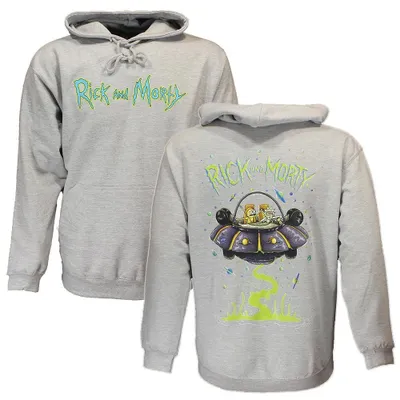 Produktbild von Rick and Morty Pullover Spacecruiser Pullover Hoodie Grau - XXL