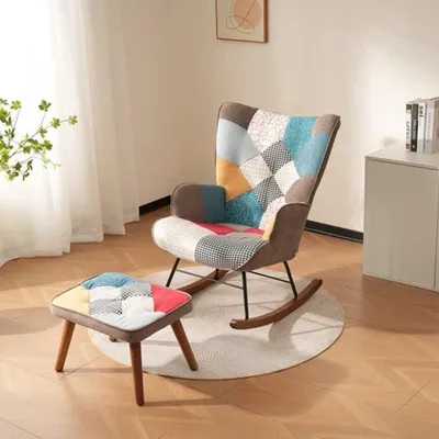 Obrázek produktu pro Odkládací stolek pod nohy – 70x70x32 cm – pohodlná podnožka pro křesla