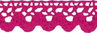 Produktbild von HEYDA 203584564 Spitzen Tape 2 m x 15 mm 100 % Baumwolle pink