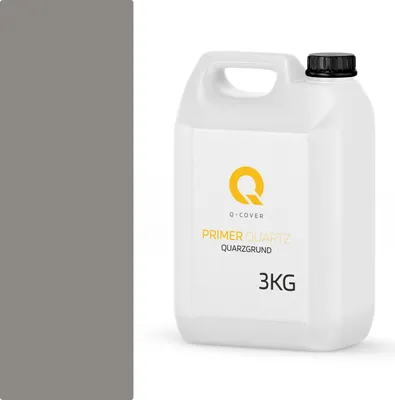 Produktbild von Quarzgrund Für Buntsteinputz | 3kg Grau M23 Acrylatdispersion Grundiermittel Innen & Außen Für Wände Ca. 0,3-0,4 Kg/M2