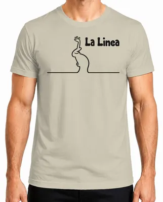 Imagen del producto de Camiseta para hombre con diseño retro de "Linea Balum Strichmännchen" de Osvaldo Cavandoli, color natural, talla XL