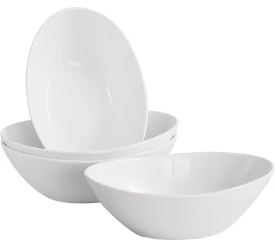 Obrázok produktu pre Sada misiek na šalát, 1060 ml, porcelán, biela, 4 kusy