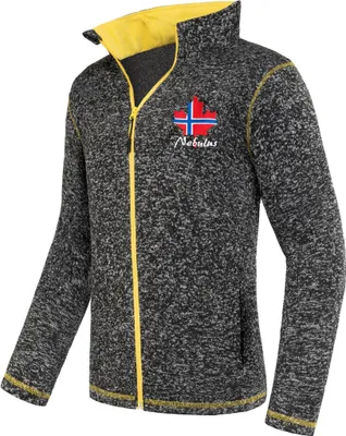 Produktbild von Nebulus Fleecejacke CHIOS Herren, warme Fleece Jacke, mit langem Full-Zip Reißverschluss, P5175 - Herren, schwarz-gelb, S