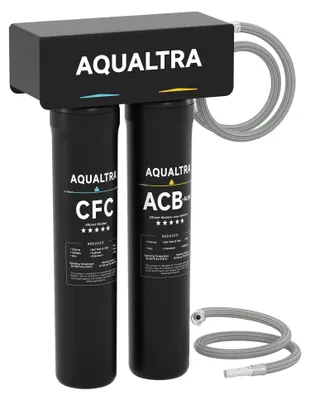 2-stufiger 15-Zoll Wasserfilter für unter die Spüle
