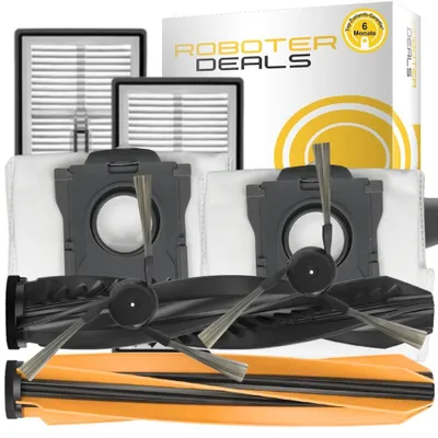 Immagine prodotto di Kit di accessori e ricambi per aspirapolvere MOVA Z60 Ultra (2 spazzole laterali, 2 sacchetti, 2 filtri, 2 spazzole principali)