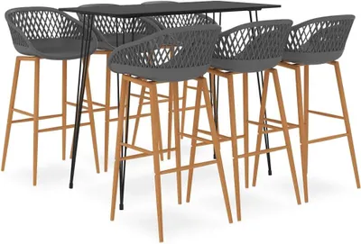 Produktbild von 7-teiliges Bar-Set in Schwarz und Grau