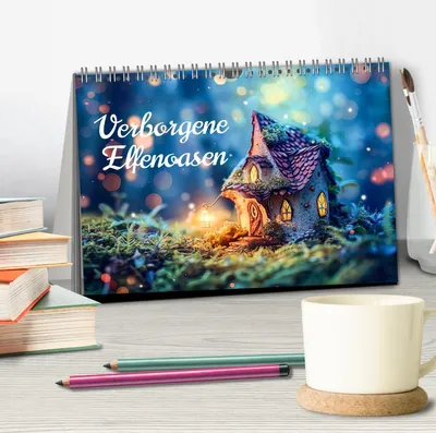 Produktbild von Verborgene Elfenoasen (Tischkalender 2026 DIN A5 quer), CALVENDO Monatskalender