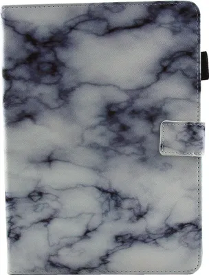 Produktbild von Mobigear Marble iPad 6 (2018) Hülle Klapphülle - White Marble