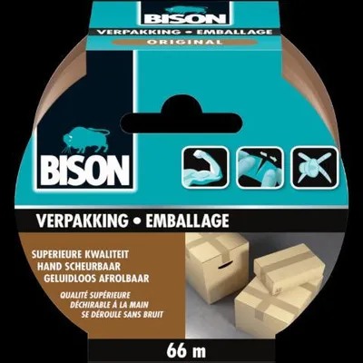 Produktbild von Verpackungsband Original Rolle 66 m x 50 mm Bison