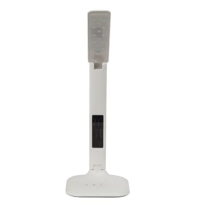 Produktbild von BRILLIANT funktionale LED Schreibtischleuchte GLENN in weiß | Datumsanzeige und Wecker integriert | Lichtfarbe einstellbar | inkl. USB-Anschluss | 5W 320 Lumen 2.700 bis 6.500 Kelvin