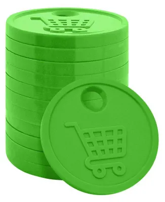 Image de CombiCraft Jeton de caddie vert / format 50 centimes - 100 pièces