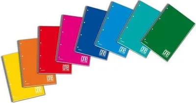 Produktbild von Blasetti One Color Notizbuch A4 60 Blätter Mehrfarbig