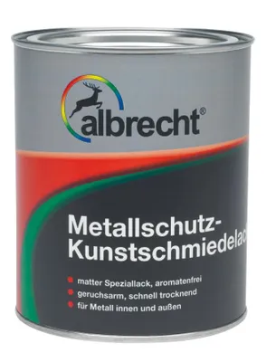 Produktbild von Albrecht Metallschutz-Kunstschmiedelack 125 ml schwarz matt