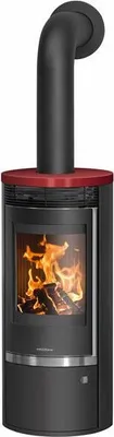 Produktbild von Oranier Rota Top 2.0 Kaminofen Stahl Schwarz mit Abdeckplatte Keramik Bordeauxrot